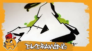 Graffiti Alphabet Tutorial  How to draw graffiti letters  Letter O [upl. by Amelina]