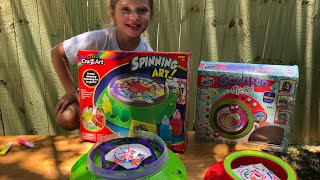 How To Make Spin Art DiY Spinning amp Scented Spin Art [upl. by Ettennad]