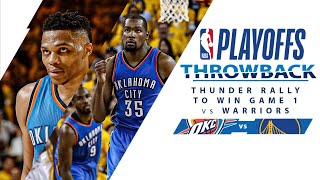 Thunder Rally For Surprise Win At Golden State In 2016 WCF Game 1  Full Classic Game  51616 [upl. by Shuman]