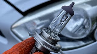 How to replace headlight bulb on Nissan Micra dipped headlights [upl. by Landry275]