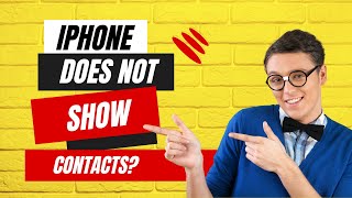 iPhone Does Not Show Contacts [upl. by Reinhold]