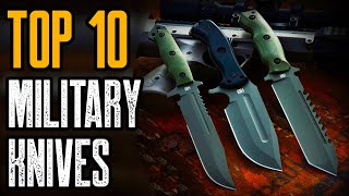 Top 10 Ultimate Military Tactical Knives 2021 [upl. by Hpeosj563]