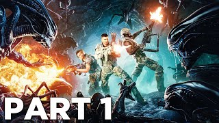 ALIENS FIRETEAM ELITE Walkthrough Gameplay Part 1  INTRO Campaign Mission 1 [upl. by Icaj]