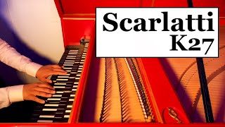 Scarlatti  Sonata k27  Harpsichord [upl. by Ok307]