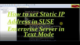 Set Static IP Address in SUSE Linux Enterprise Server TEXT MODE [upl. by Anavrin]