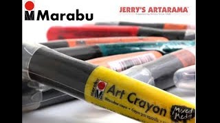 Marabu Mixed Media Art Crayons Product Demo [upl. by Ivah]