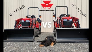 Tractor Comparison  Massey Ferguson GC1725MB vs GC1723EB [upl. by Holihs]