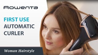 SO CURLS Automatic curler by Rowenta – First use [upl. by Neelhtac]