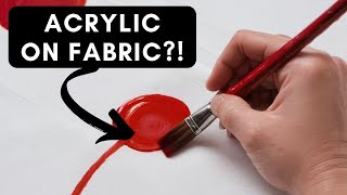 Can ACRYLIC Paint Be Used on FABRIC  👕👗  Setting amp Washing  Part 2 [upl. by Rooney]