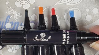 One step gel polish pens Im shook [upl. by Agace2]