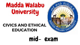 Civic Mid Exam – Madda Walabu University [upl. by Lamphere]