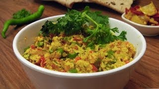 Paneer Bhurji  Sabzis  Indian Vegetarian Recipes [upl. by Kandy]