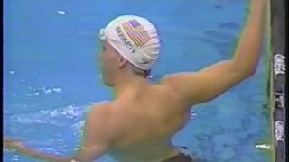 1988 Olympic Games  Swimming  Mens 100 Meter Backstroke Heats  David Berkoff USA WR [upl. by Mik]