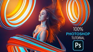 3D Abstract Photoshop Manipulation Tutorial [upl. by Lough]