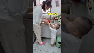 A Sensible TwoYearOld Baby Gives Grandma Some Watermelon First funny comedy cute babyfails [upl. by Pollie]