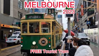 Riding Melbournes Free Tourist Tram [upl. by Aneele]