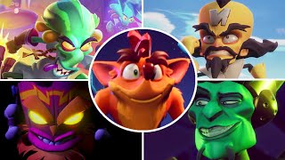 Crash Bandicoot 4 Its About Time  All Bosses [upl. by Segalman]