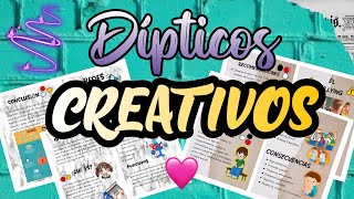 Dípticos Creativos  WORD📑 [upl. by Nauwtna448]