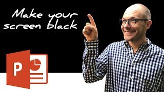 How to turn your Screen Black During A PowerPoint Presentation [upl. by Akirej]