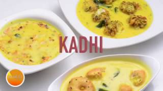 How To Make 3 Simple Dahi Ki Kadhi  Besan Kadhi Recipe by Vahchef [upl. by Grefe]