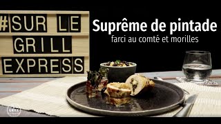 Suprême de pintade farci au comté et morilles [upl. by Bartle]