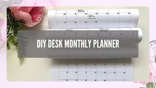 DIY DESK PLANNER  MONTHLY CALENDAR [upl. by Enialahs]