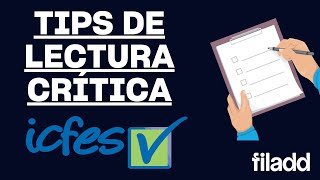 Tips de Lectura Crítica para la prueba Saber 11° ICFES  Filadd [upl. by Gschu400]