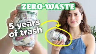 How I Fit 5 Years of My Trash In This Jar [upl. by Raycher]