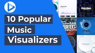 Top 10 Visualizer Videos  How to Create a Music Visualization Template [upl. by Ulysses]