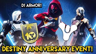 Destiny  10 YEAR ANNIVERSARY EVENT D1 Armor and Secret Chests [upl. by Aniat]