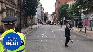 Extinction Rebellion barricade Deansgate in Manchester [upl. by Radburn]