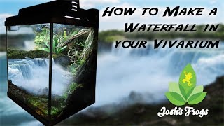 How to Make a Waterfall in your Vivarium [upl. by Anauqahs]