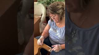 JB Weld Kwik Wood Putty furniture repair [upl. by Eisac]