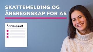 Skattemelding og årsregnskap for AS [upl. by Assadah]