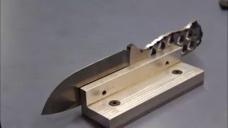 Knife Making Bevel Grinding Jig [upl. by Malvina]