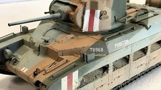 Building the Tamiya 135 Matilda infantry tank plastic model [upl. by Burnie573]