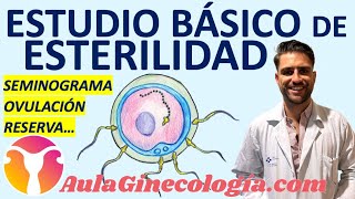 ESTUDIO BÁSICO DE ESTERILIDAD SEMINOGRAMA OVULACIÓN RESERVA TROPAS Ginecología y Obstetricia [upl. by Luanni]