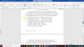 Setting a Dot Leader Tab in a Word Document [upl. by Vita]