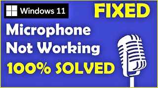 How to Fix Microphone on Windows 11 Microphone Not Working Windows 11 [upl. by Jamison]