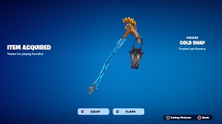 COLD SNAP PICKAXE RETURN RELEASE DATE IN FORTNITE ITEM SHOP 2024 [upl. by Hedva]