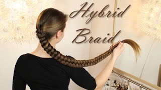 Hybrid Braid  knielange Haare flechten [upl. by Nniroc]