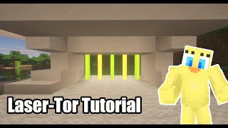 Minecraft Funktionierendes LaserTor bauen Tutorial 119 [upl. by Slohcin263]