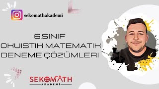 OKULİSTİK 6SINIF MATEMATİK 3DENEME ÇÖZÜMLERİ 2023 [upl. by Linehan]