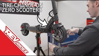 HowTo Repair A Front Tire Flat On Apollo Light Apollo City and Apollo Explore Electric Scooters [upl. by Ffej]