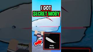 I Got SECRET MOBY WHALE in Roblox Fisch [upl. by Edaj]