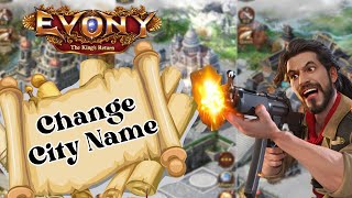 How to Change City Name in Evony Game 2023  Evony [upl. by Alya921]