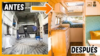 👉 Mira el cambio radical de esta furgoneta camper de 35 años💥 VAN CONVERSION 🔥Camperización COMPLETA [upl. by Enyala]