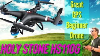 Holy Stone HS110G GPS Drone Review and Instructions Great Beginner Drone hs110g bestdrone 110d [upl. by Otsenre]