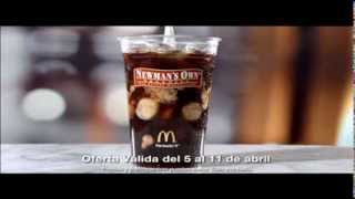 Newmans Own Organic Ice Coffee McDonalds Barbara Jimenez Announcer [upl. by Laeria616]