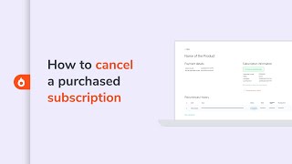 How to cancel a purchased subscription  Hotmart Help Center [upl. by Luanne]